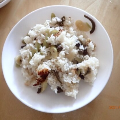 頂き物の蕗、ワラビ、筍（北海道なので笹竹です）を使って作りました。美味しかったです。